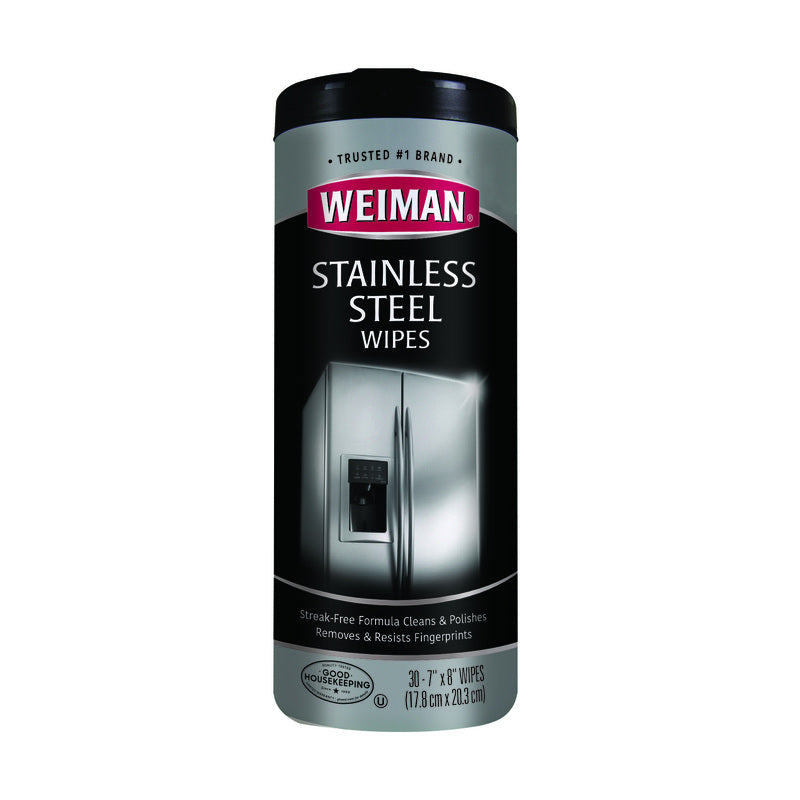 WEIMAN - Weiman Fresh Clean Scent Stainless Steel Cleaner 30 pk Wipes
