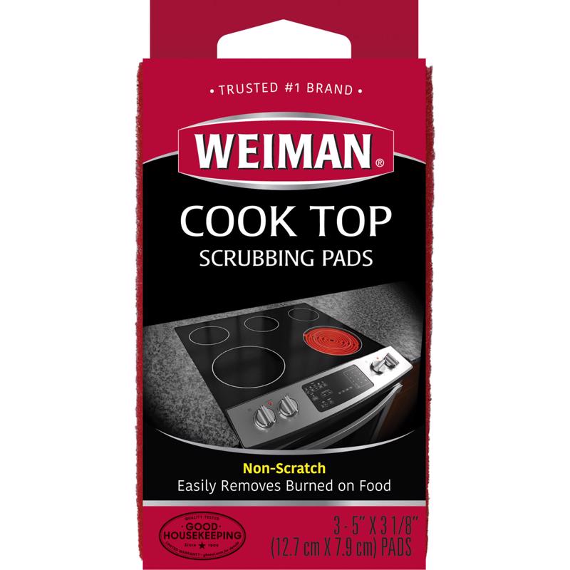 WEIMAN - Weiman No Scent Cooktop Scrubbing Pads 3 ct Sponge - Case of 6