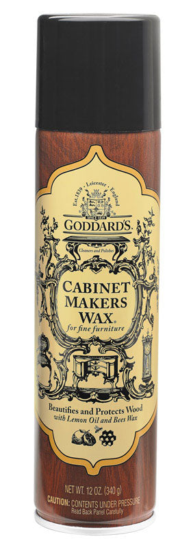 GODDARD'S - Goddard's Cabinet Makers Wax Lemon Scent Fine Furniture Cleaner and Polish 12 oz Spray - Case of 6