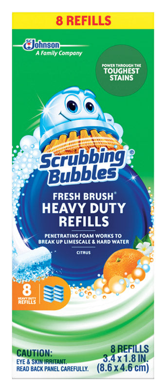 SCRUBBING BUBBLES - Scrubbing Bubbles Fresh Brush 1.8 in. W Scrub Brush Refill - Case of 8