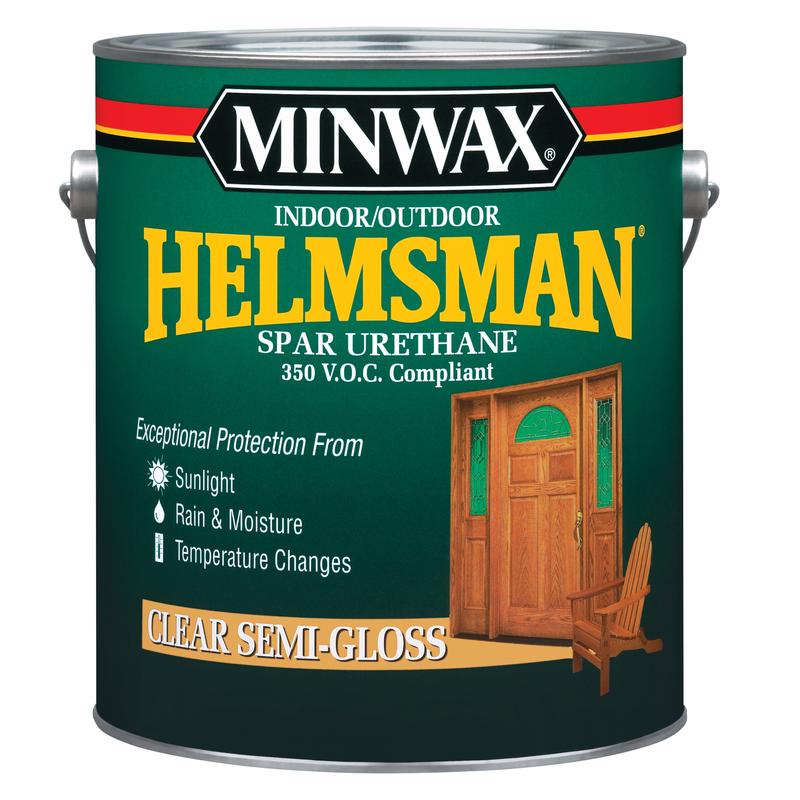 HELMSMAN - Minwax Helmsman Semi-Gloss Clear Oil-Based Spar Urethane 1 gal - Case of 2