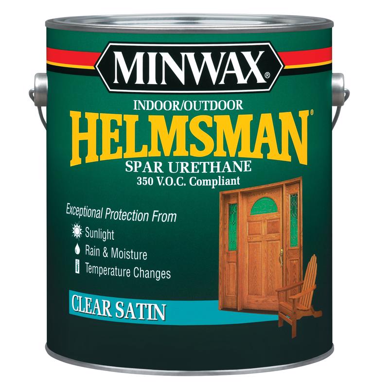 HELMSMAN - Minwax Helmsman Satin Clear Oil-Based Spar Urethane 1 gal - Case of 2