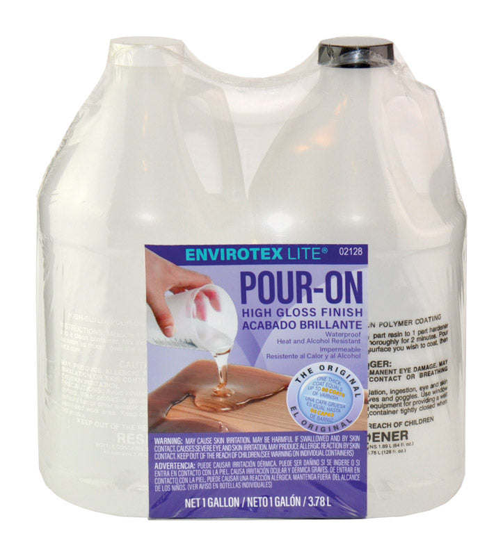 ENVIROTEX LITE - EnviroTex Lite High-Gloss Clear Finish 1 gal - Case of 2