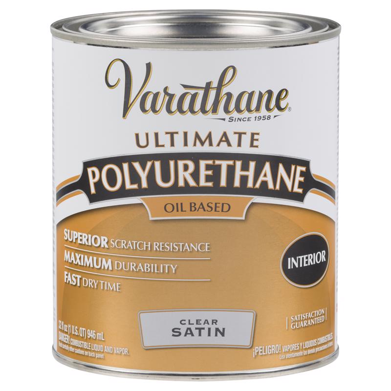 VARATHANE - Varathane Premium Satin Clear Oil-Based Polyurethane 1 qt - Case of 2