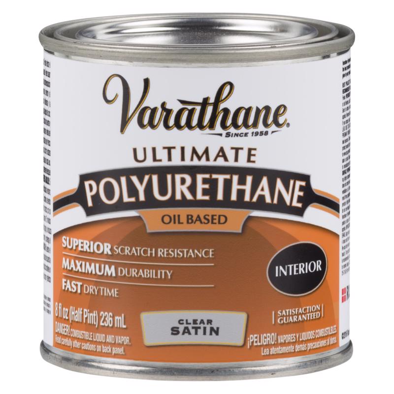 VARATHANE - Varathane Premium Satin Clear Oil-Based Polyurethane 0.5 pt - Case of 4