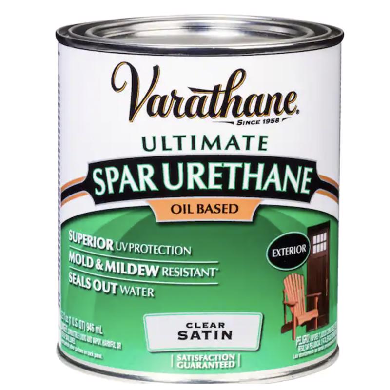 VARATHANE - Varathane Premium Satin Clear Oil-Based Spar Urethane 1 qt - Case of 2