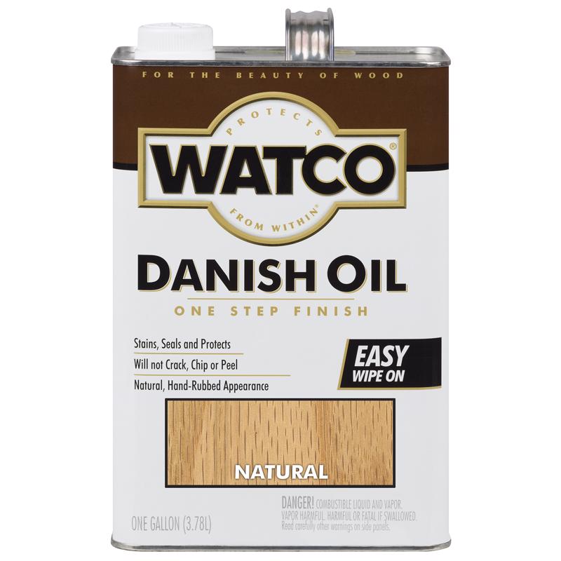 WATCO - Watco Transparent Natural Oil-Based Danish Oil 1 gal - Case of 2 [242217]