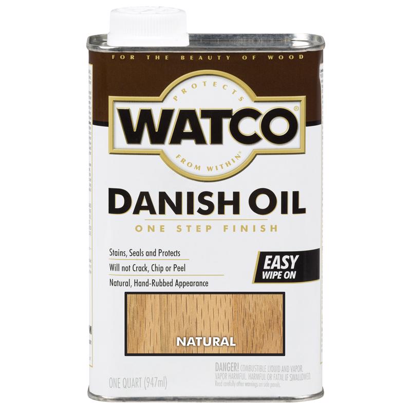 WATCO - Watco Transparent Natural Oil-Based Danish Oil 1 qt - Case of 6 [242218]