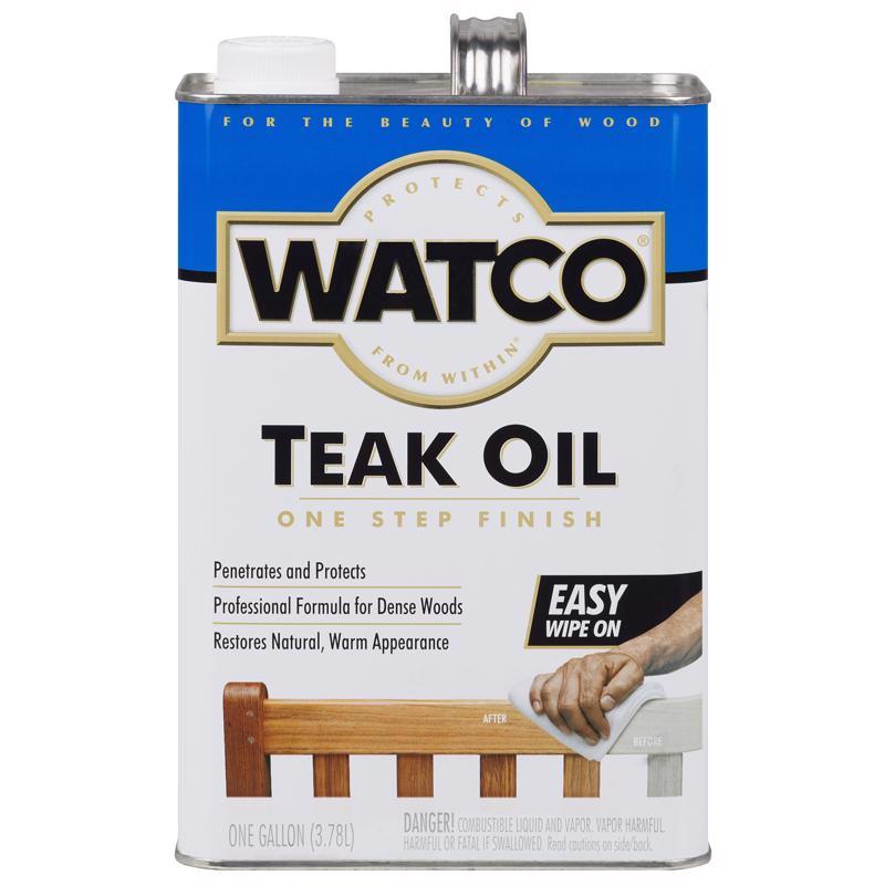 WATCO - Watco Transparent Clear Oil-Based Teak Oil 1 gal - Case of 2