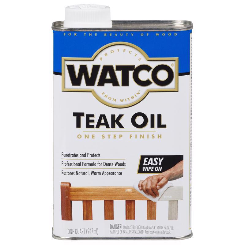 WATCO - Watco Transparent Clear Oil-Based Teak Oil 1 qt - Case of 4 [242226H]