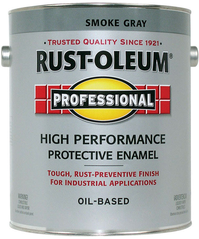 RUST-OLEUM - Rust-Oleum Professional High Performance Indoor and Outdoor Gloss Smoke Gray Protective Paint 1 gal - Case of 2