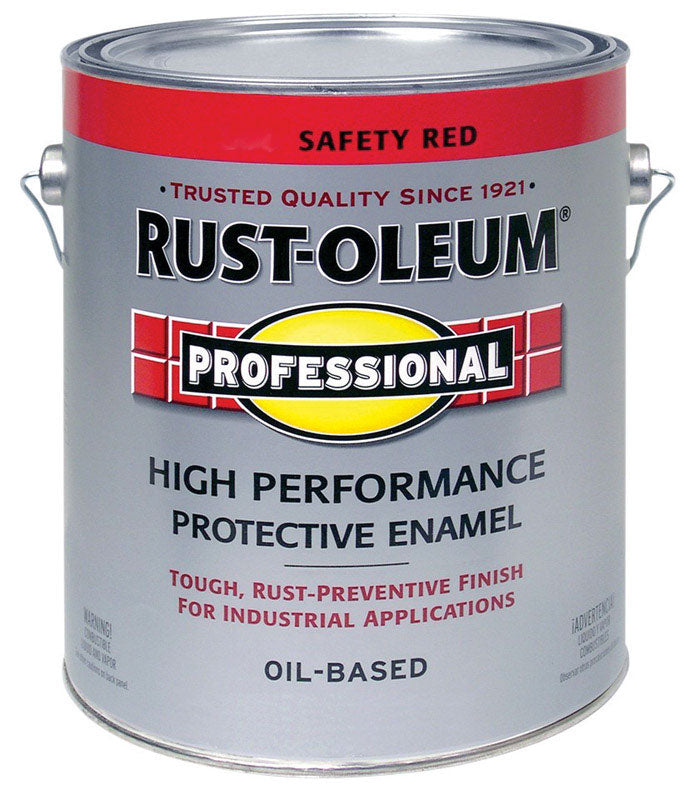 RUST-OLEUM - Rust-Oleum Professional Indoor and Outdoor Gloss Safety Red Oil-Based Protective Paint 1 gal - Case of 2