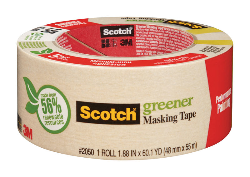 SCOTCH - Scotch 1.88 in. W X 60.1 yd L Beige Medium Strength Masking Tape 1 pk