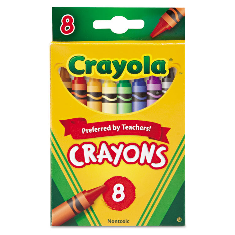 Crayola - Classic Color Crayons, Peggable Retail Pack, Peggable Retail Pack, 8 Colors/Pack