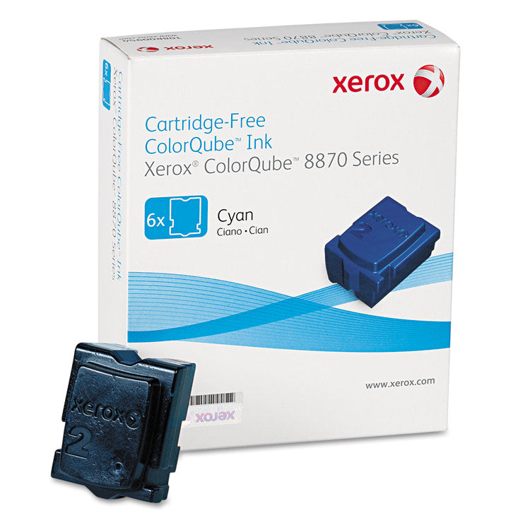 Xerox - 108R00950 Solid Ink Stick, 17,300 Page-Yield, Cyan, 6/Box