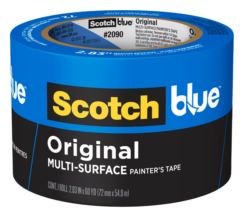 SCOTCH-BLUE - ScotchBlue 2.83 in. W X 60 yd L Blue Medium Strength Original Painter's Tape 1 pk