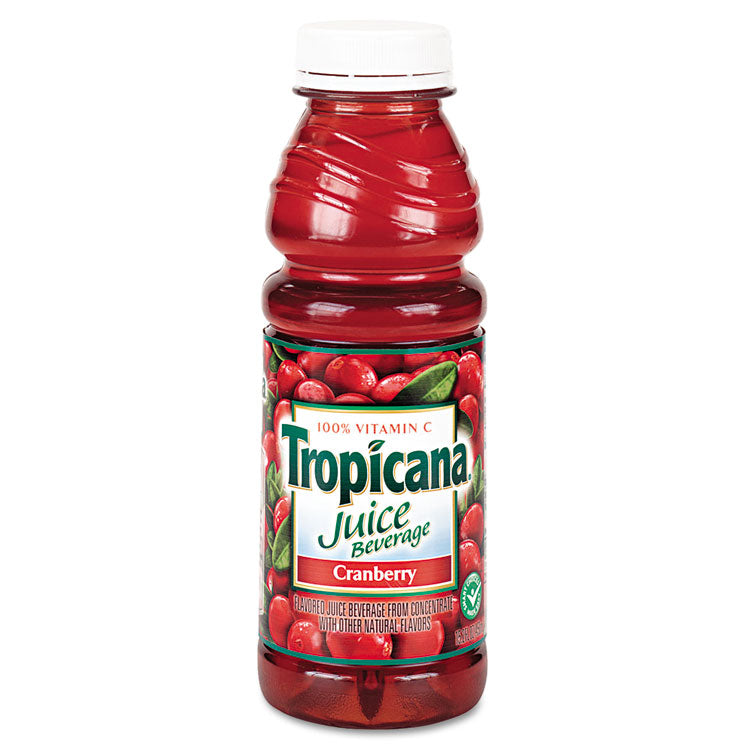 Tropicana - Juice Beverage, Cranberry, 15.2oz Bottle, 12/Carton