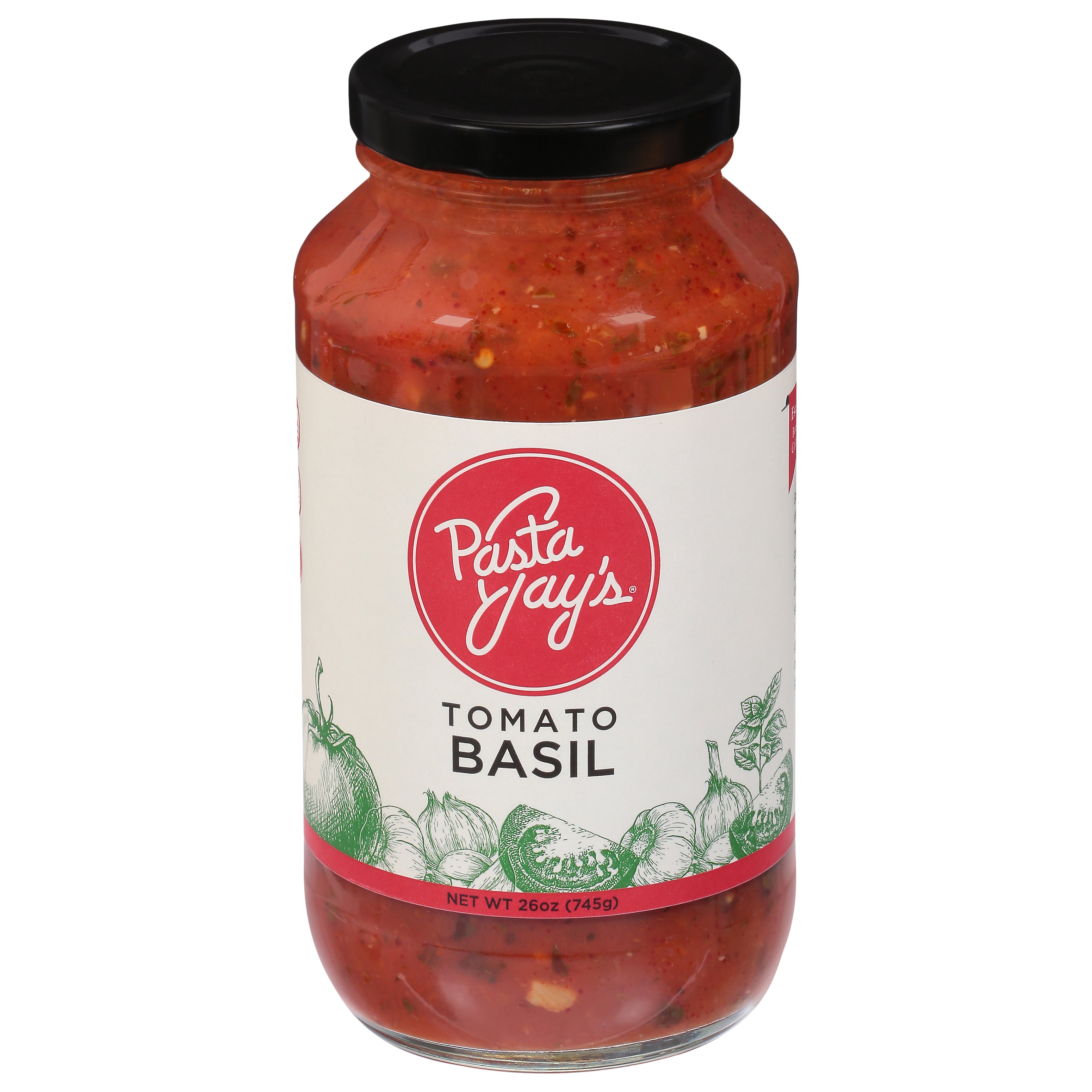 Pasta Jay's Tomato Basil 26 oz - Case of 6