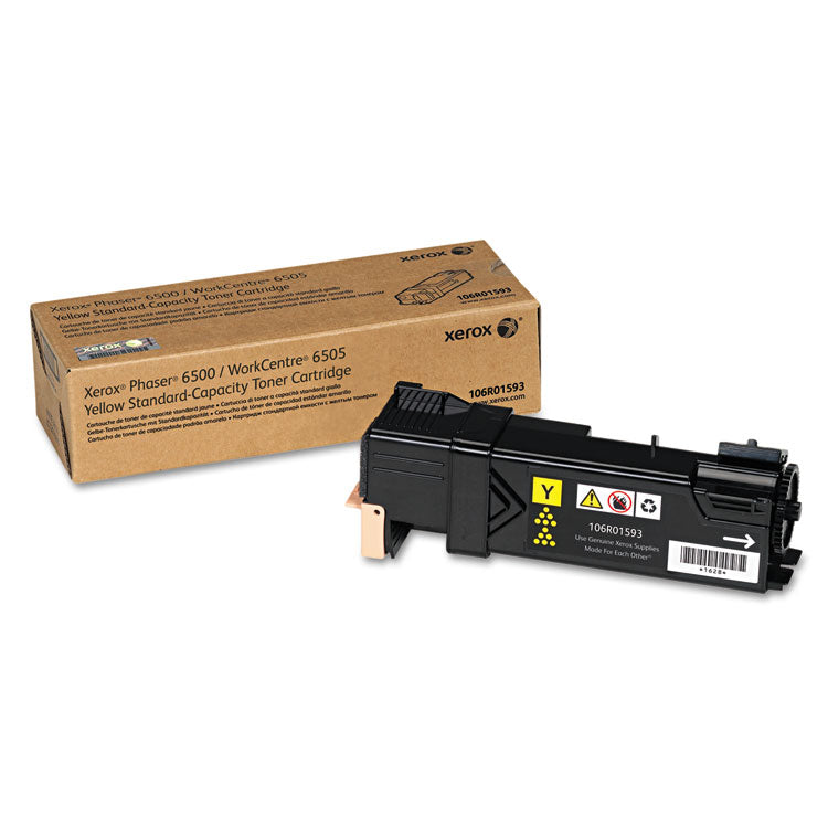 Xerox - 106R01593 Toner, 1,000 Page-Yield, Yellow