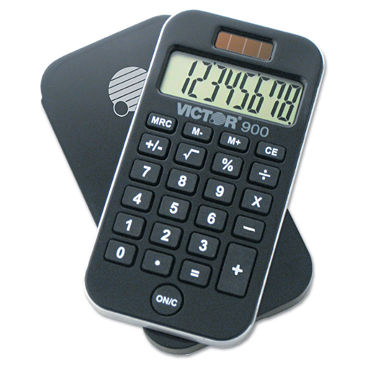 Victor - 900 Antimicrobial Pocket Calculator, 8-Digit LCD