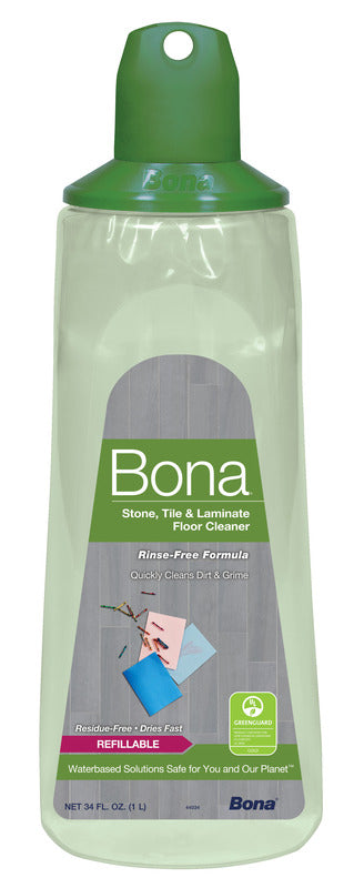 BONA - Bona No Scent Floor Cleaner Refill Liquid 34 oz - Case of 8 [WM700054003]