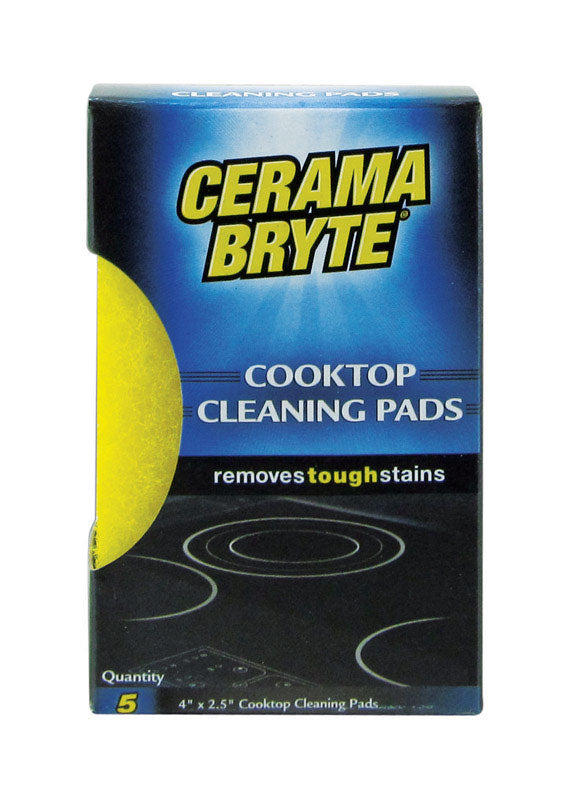 CERAMA BRYTE - Cerama Bryte Delicate, Light Duty Cleaning Pad For Cooktop 4 in. L 5 pk