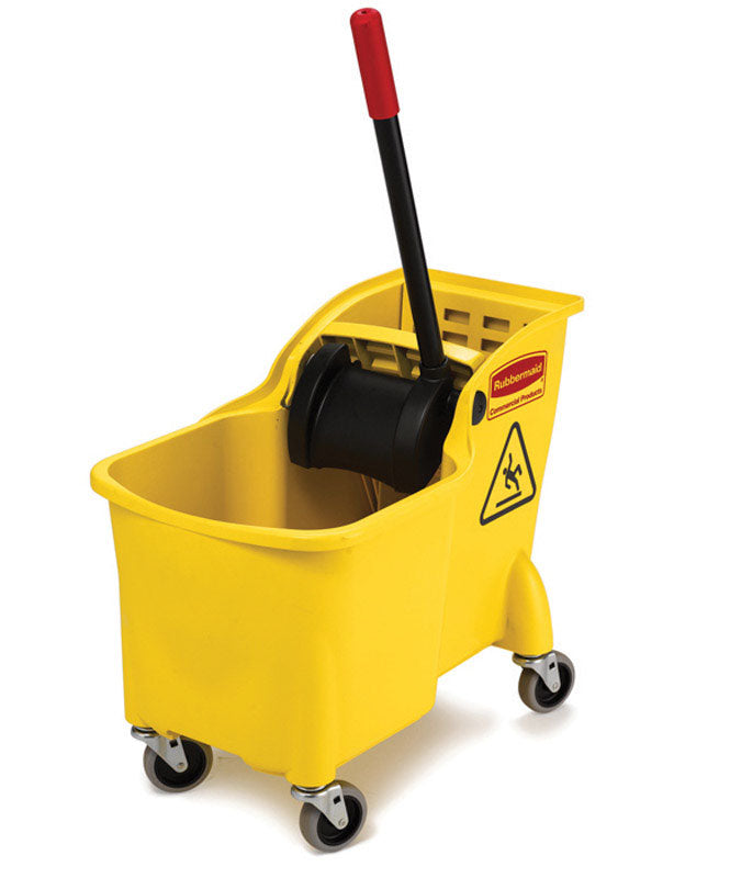 RUBBERMAID - Rubbermaid Tandem 31 qt Wringer Bucket Yellow