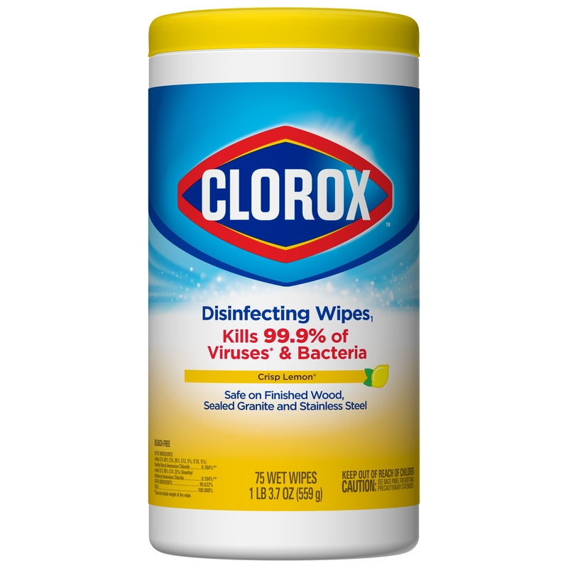 CLOROX - Clorox Lemon Fresh Scent Disinfecting Wipes 75 pk