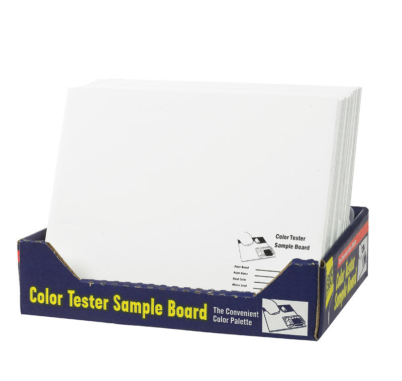 FOAM PRO - Foam Pro 10 in. W X 12 in. L White Foam Core Color Test Sample Board - Case of 24