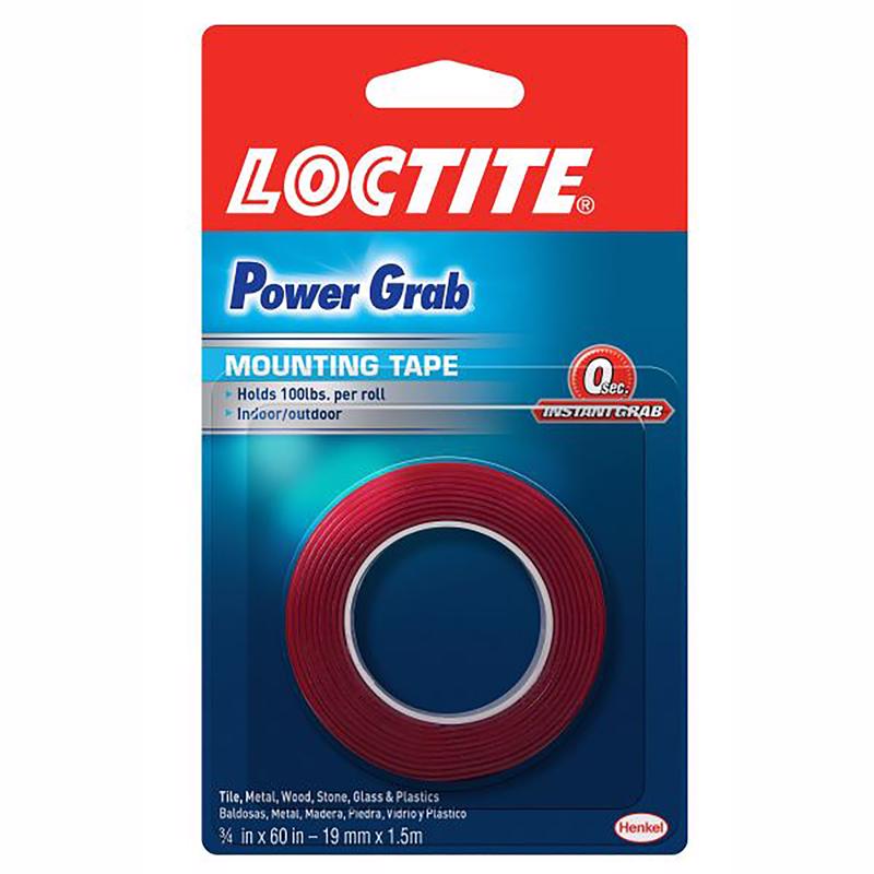 LOCTITE - Loctite Power Grab Double Sided 3/4 in. W X 60 in. L Mounting Tape Clear