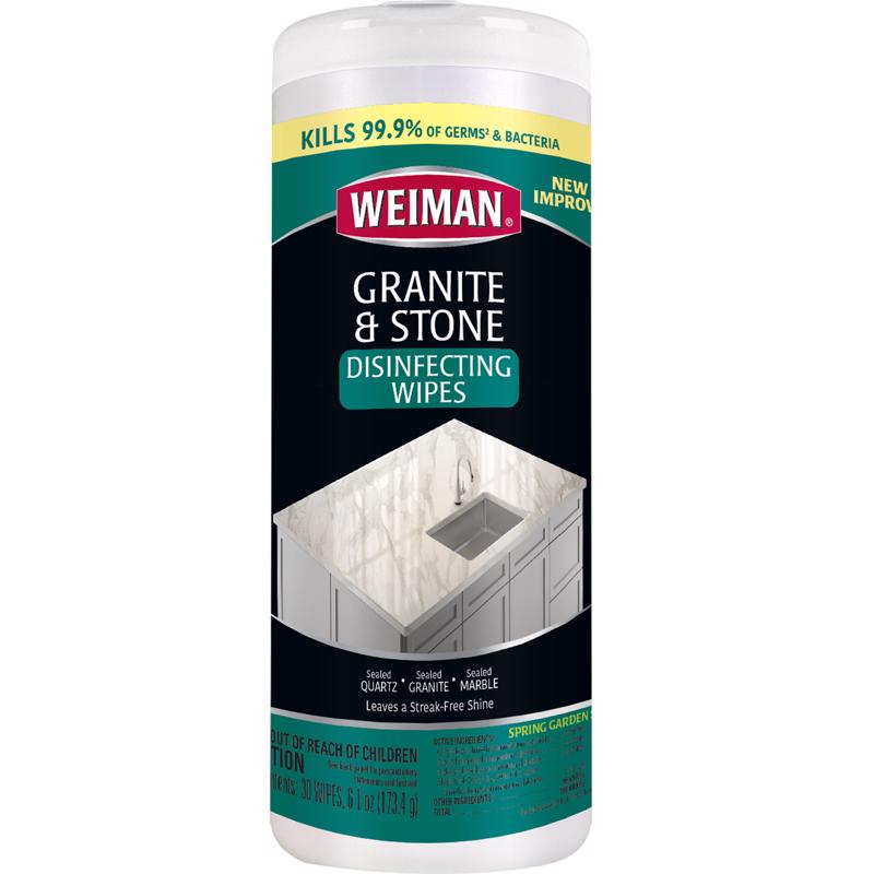 WEIMAN - Weiman Apple/Pear Scent Granite And Natural Stone Daily Cleaner 30 ct Wipes