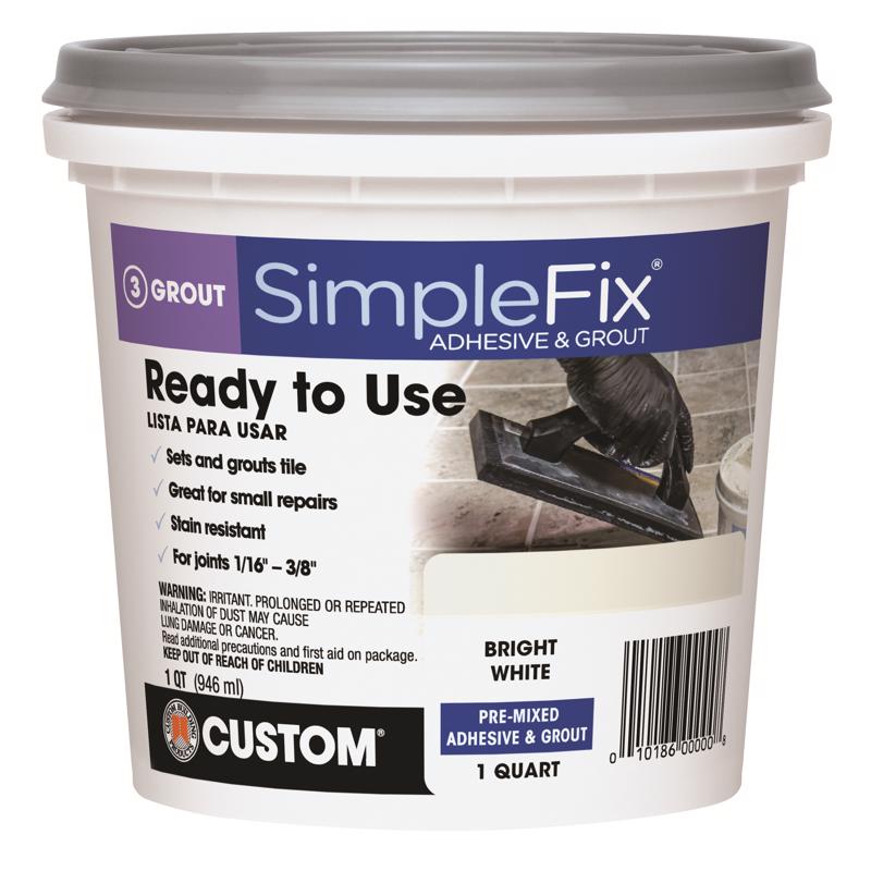 SIMPLEFIX - Custom Building Products SimpleFix Indoor White Grout 1 qt