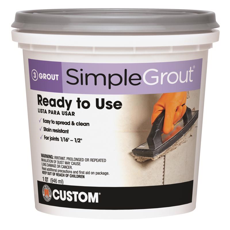 SIMPLEGROUT - Custom Building Products SimpleGrout Indoor Haystack Grout 1 qt