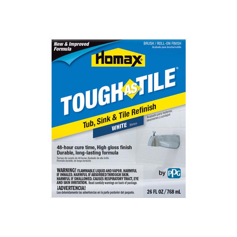 HOMAX - Homax Tough As Tile Gloss White Tub and Tile Refinishing Kit Interior 26 oz