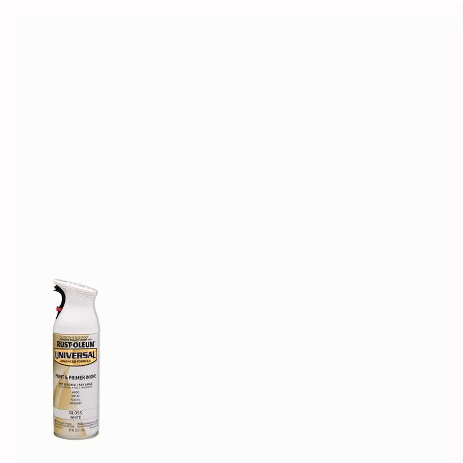Rust-Oleum Universal Gloss White Spray Paint 12 oz - Case of 6