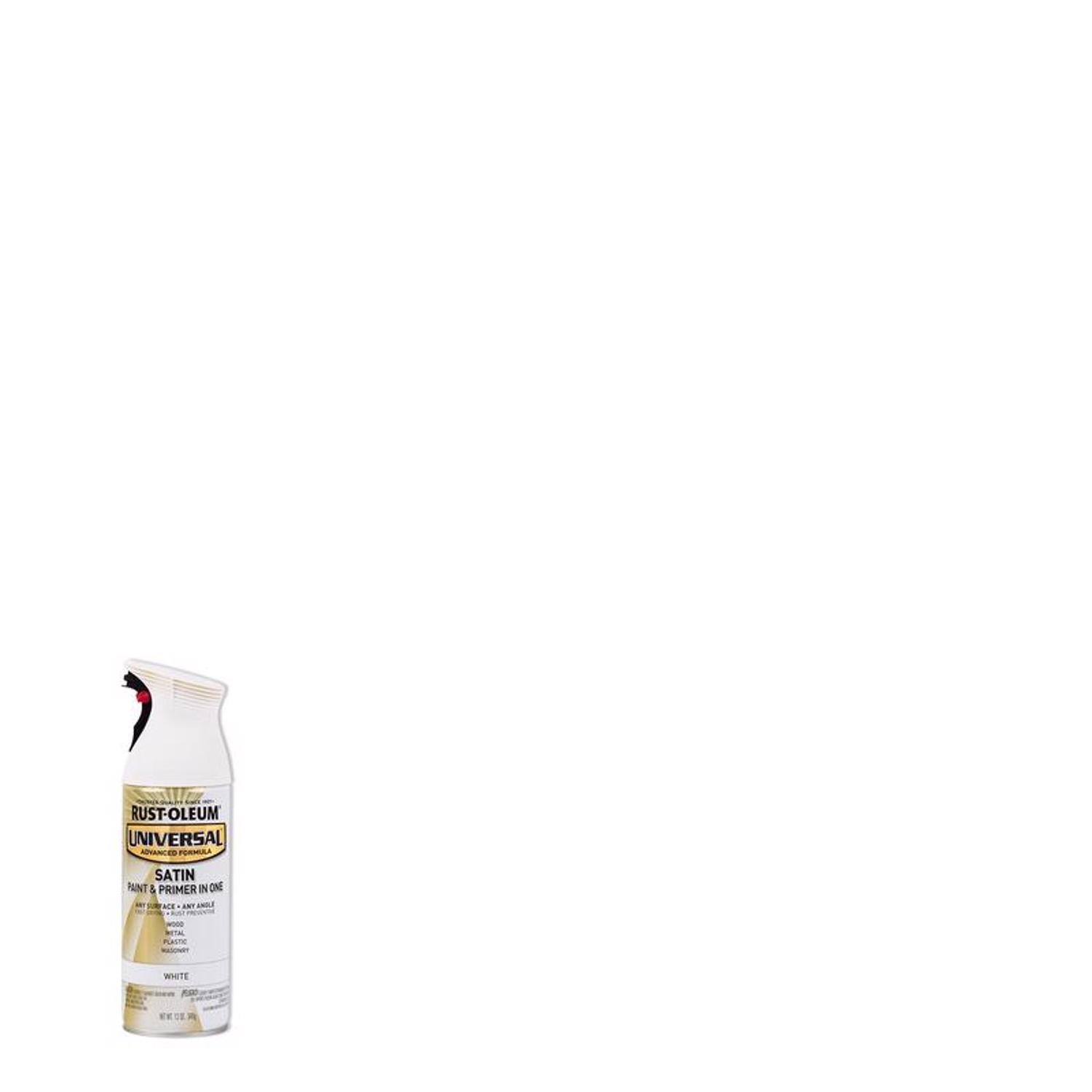 Rust-Oleum Universal Satin White Spray Paint 12 oz - Case of 6