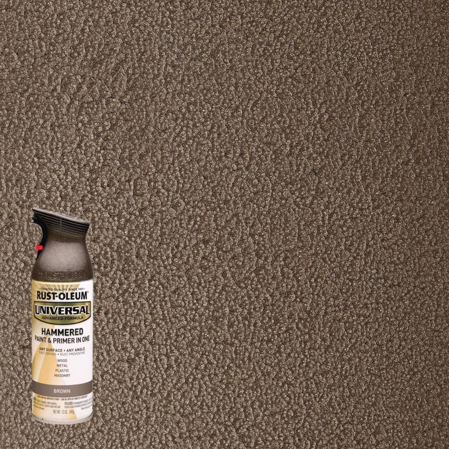 Rust-Oleum Universal Hammered Brown Spray Paint 12 oz - Case of 6