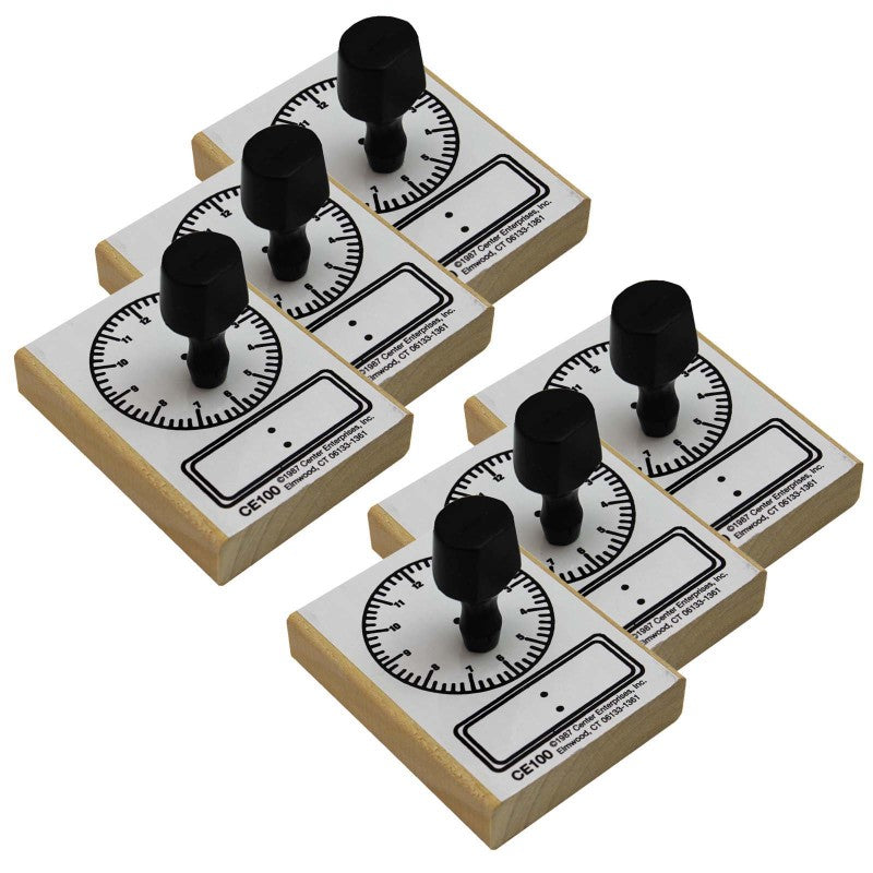 READY 2 LEARN - Digital Clock Stamp, Pack of 6