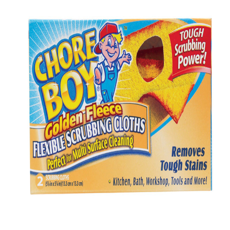 CHORE BOY - Chore Boy Golden Fleece Delicate, Light Duty Scrubbing Cloths For All Purpose 5-1/4 in. L 2 pk