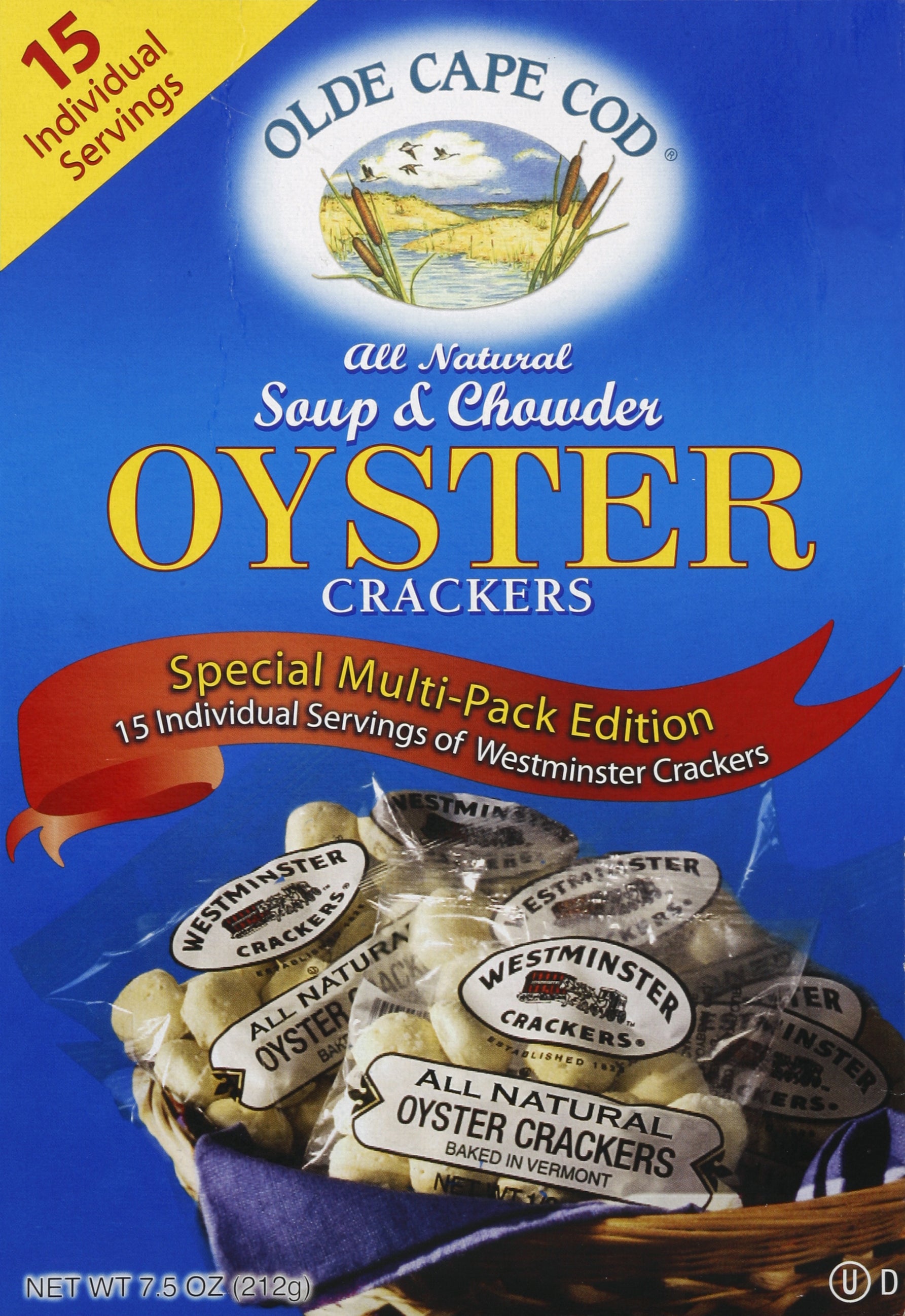 Olde Cape Cod Crackers, Oyster, Soup & Chowder 7.5 oz - Case of 12