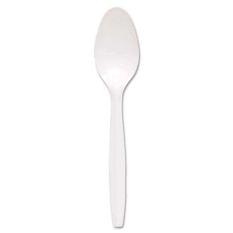 Dart - Regal Mediumweight Cutlery, Full-Size, Teaspoon, White, 1000/Carton