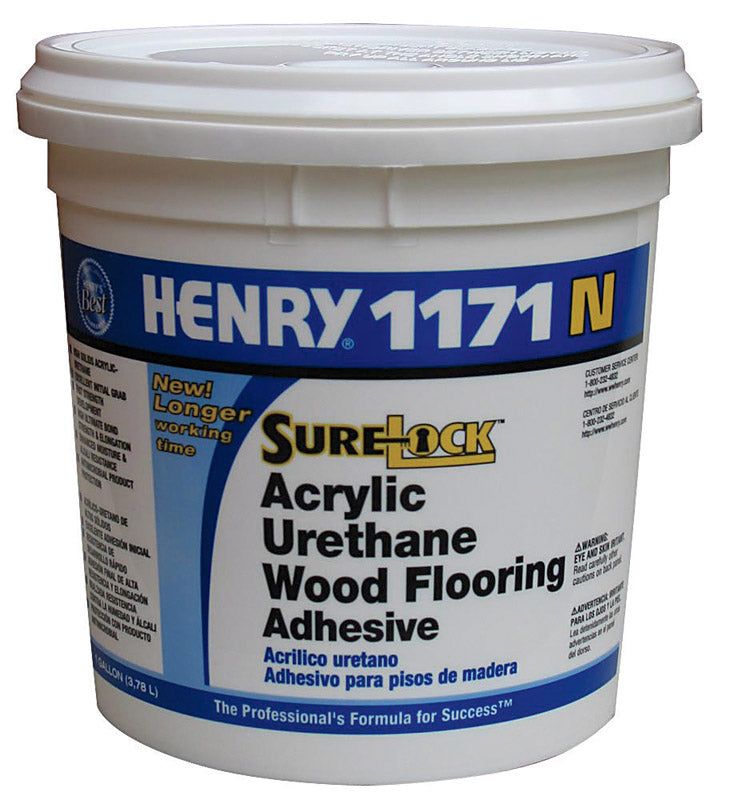 HENRY - Henry 1171 N SureLock Acrylic Urethane Beige Wood Flooring Adhesive 1 gal