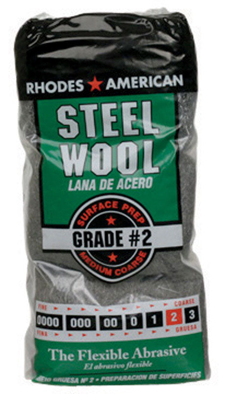 HOMAX - Rhodes American 2 Grade Medium/Coarse Steel Wool Pad 12 pk - Case of 6