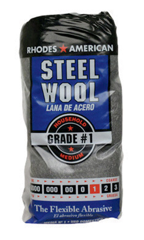 HOMAX - Rhodes American 1 Grade Medium Steel Wool Pad 12 pk - Case of 6