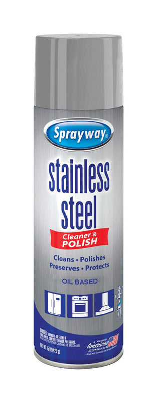 SPRAYWAY - Sprayway Fresh Clean Scent Stainless Steel Cleaner & Polish 15 oz Spray