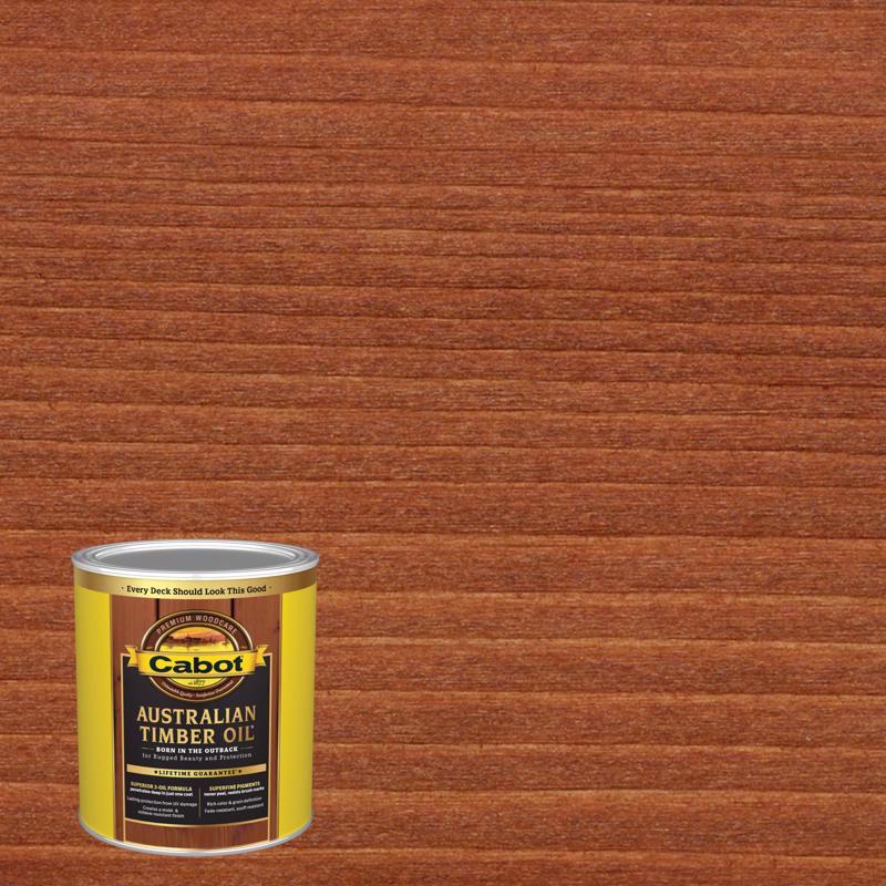 CABOT - Cabot Australian Timber Oil Transparent Jarrah Brown Oil-Based Australian Timber Oil 1 qt - Case of 4