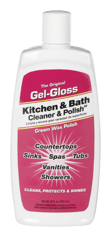 GEL-GLOSS - Gel-Gloss No Scent Kitchen and Bathroom Cleaner 16 oz - Case of 12