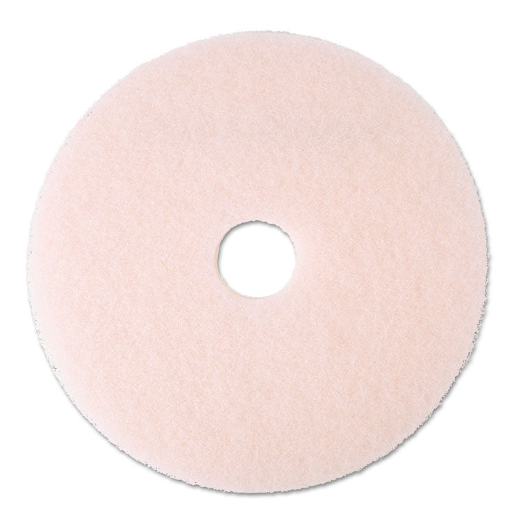 3M - Ultra High-Speed Eraser Floor Burnishing Pad 3600, 20" Diameter, Pink, 5/Carton