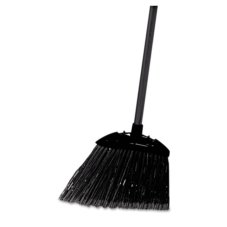 Rubbermaid Commercial - Angled Lobby Broom, Poly Bristles, 35" Handle, Black