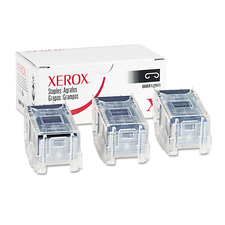 Xerox - 008R12941 Finisher Staples, 5,000 Staples/Cartridge, 3 Cartridges/Box